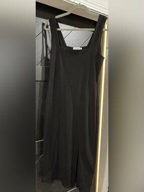 Sunday Ritual Emilia 2.0 Black Ribbed Midi Dress size Medium